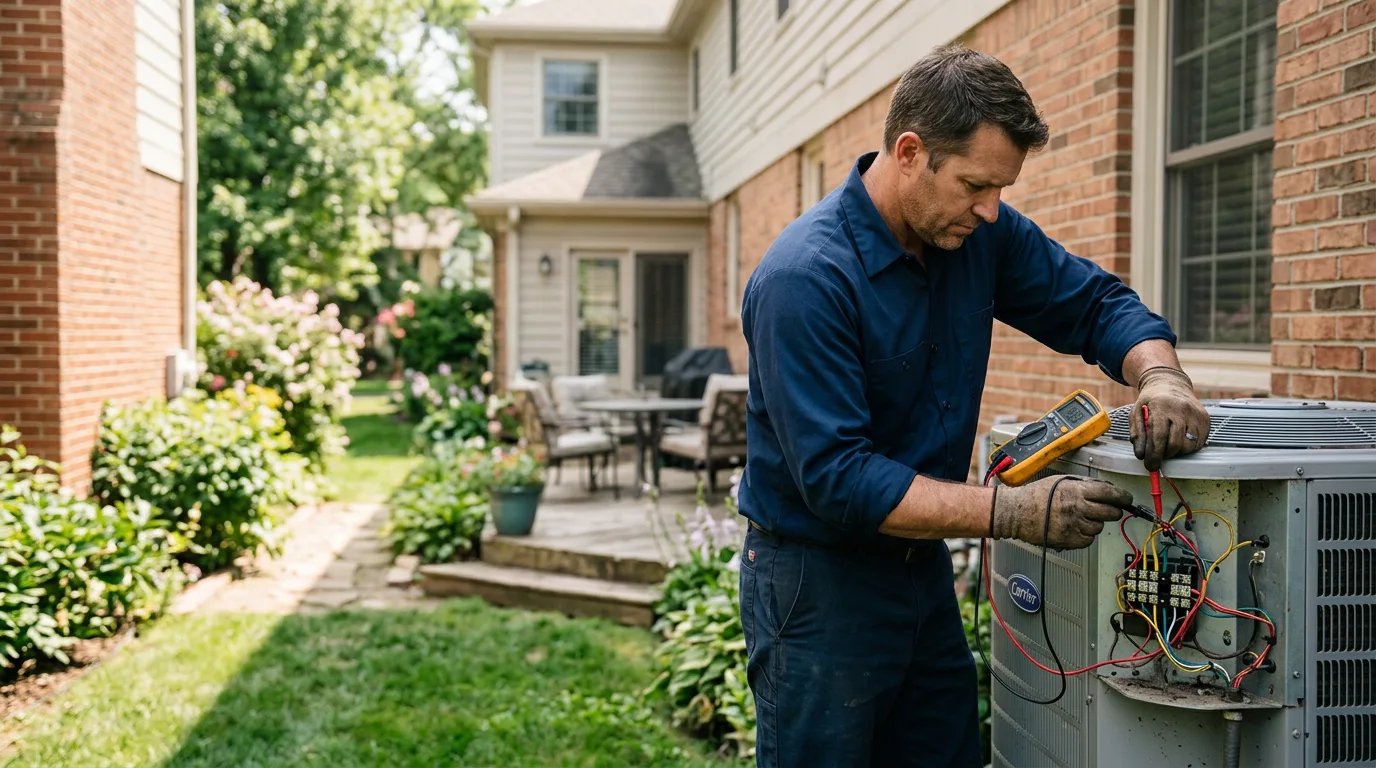 HVAC technician working near Tivoli, TX